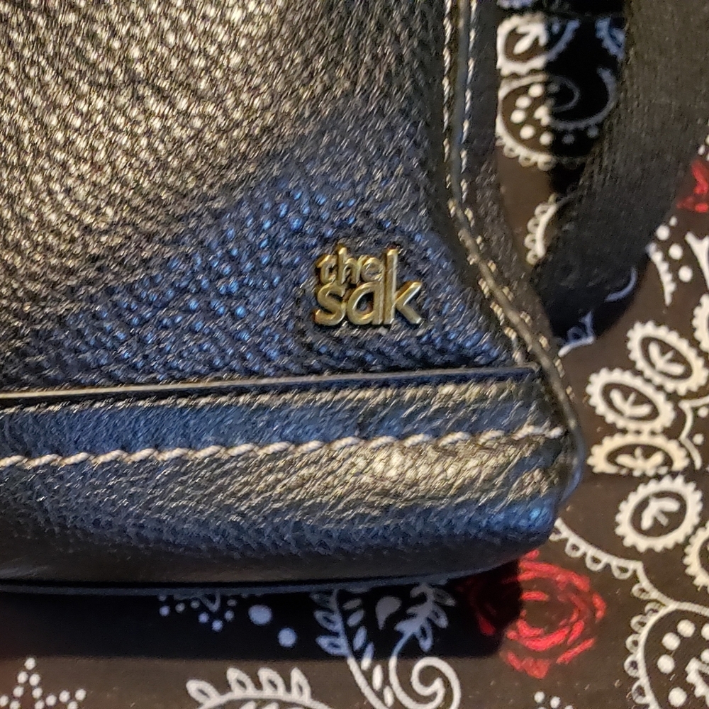 The Sak Genuine Leather Black Crossbody Bag